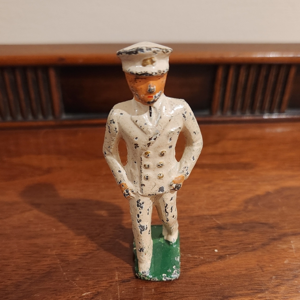 Vintage Painted Metal Figurine